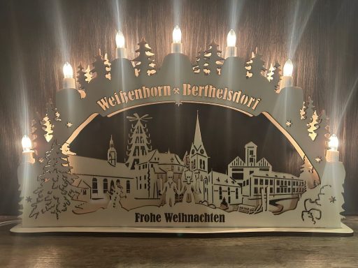 Schwibbogen Weißenborn Kerze